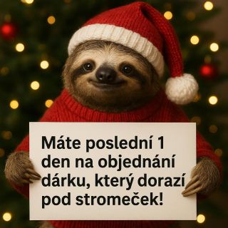🎅 Pozor, Vánoční sprint začíná! Máte poslední 1 den na to objednat dárky, které se stihnou dostat pod stromeček dřív než...